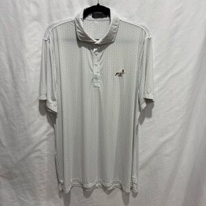 G/FORE XL‎ Golf Polo Shirt Fox Embroidery Performance Stretch Preppy Activewear